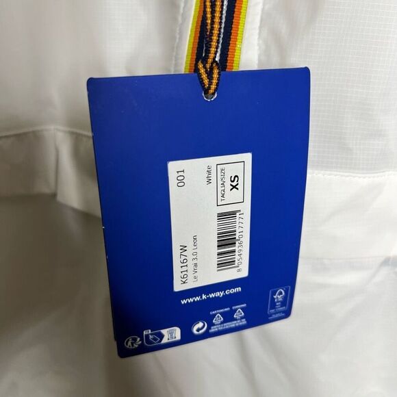 New K-Way LE VRAI 3.0 LEON White XS - Picture 4 of 5